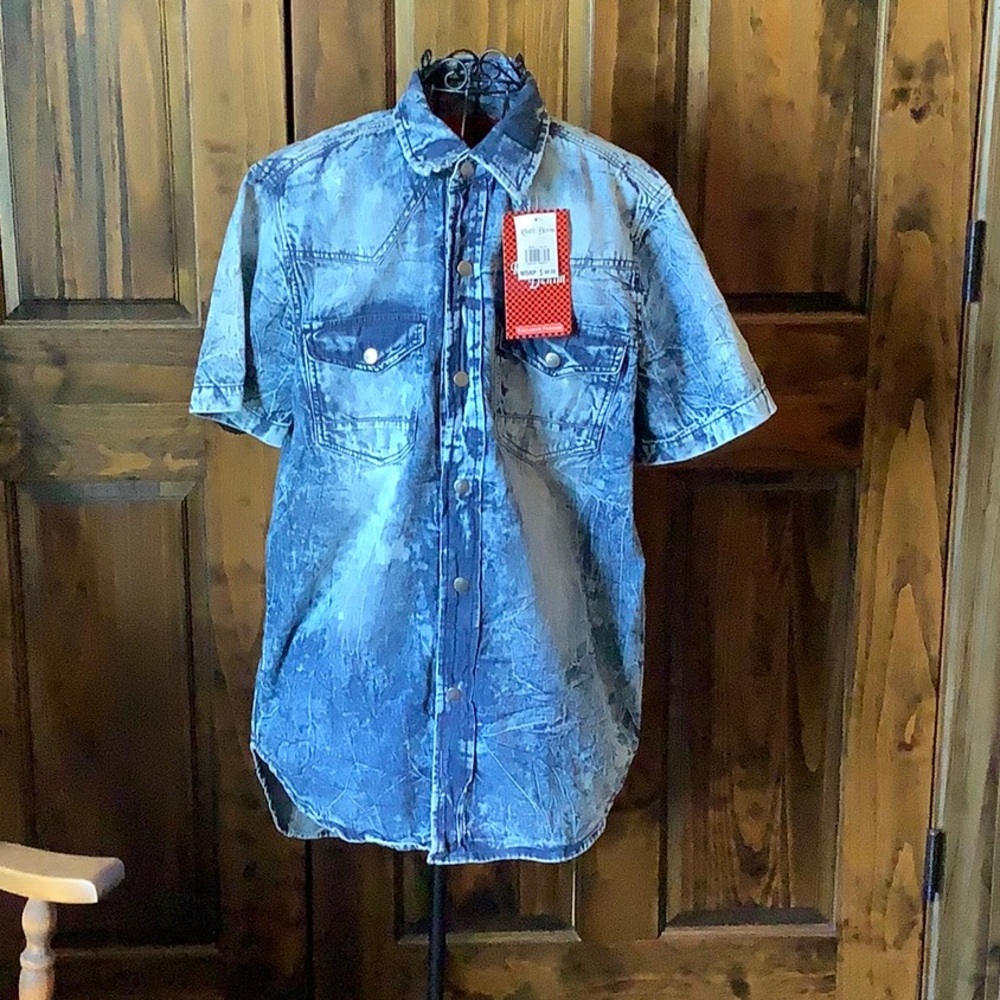 Blue Tunic Top with Classic Denim Style